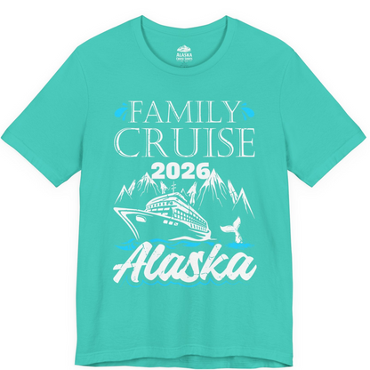 Alaska Family Cruise Shirt Premium T-Shirt – Teal – Alaska Cruise Shirts