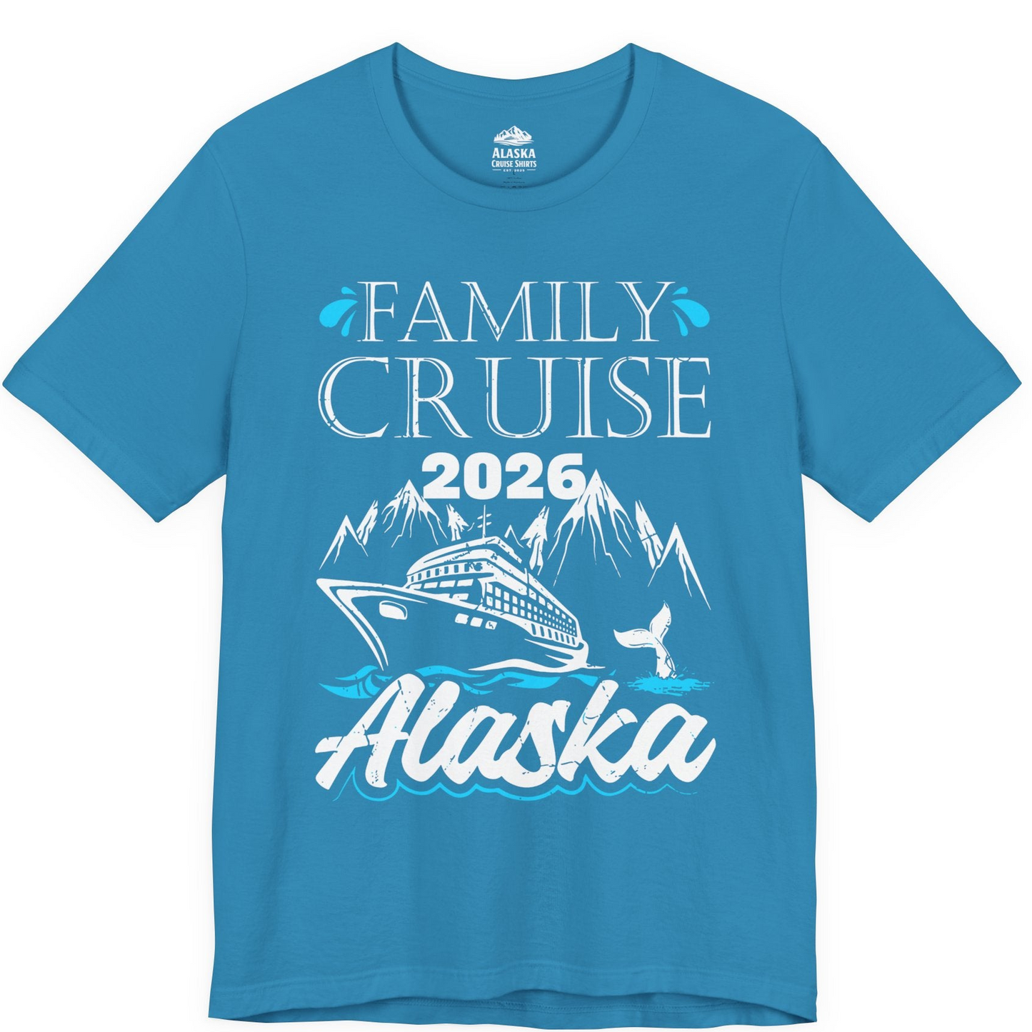 Alaska Family Cruise Shirt Premium T-Shirt – Aqua – Alaska Cruise Shirts
