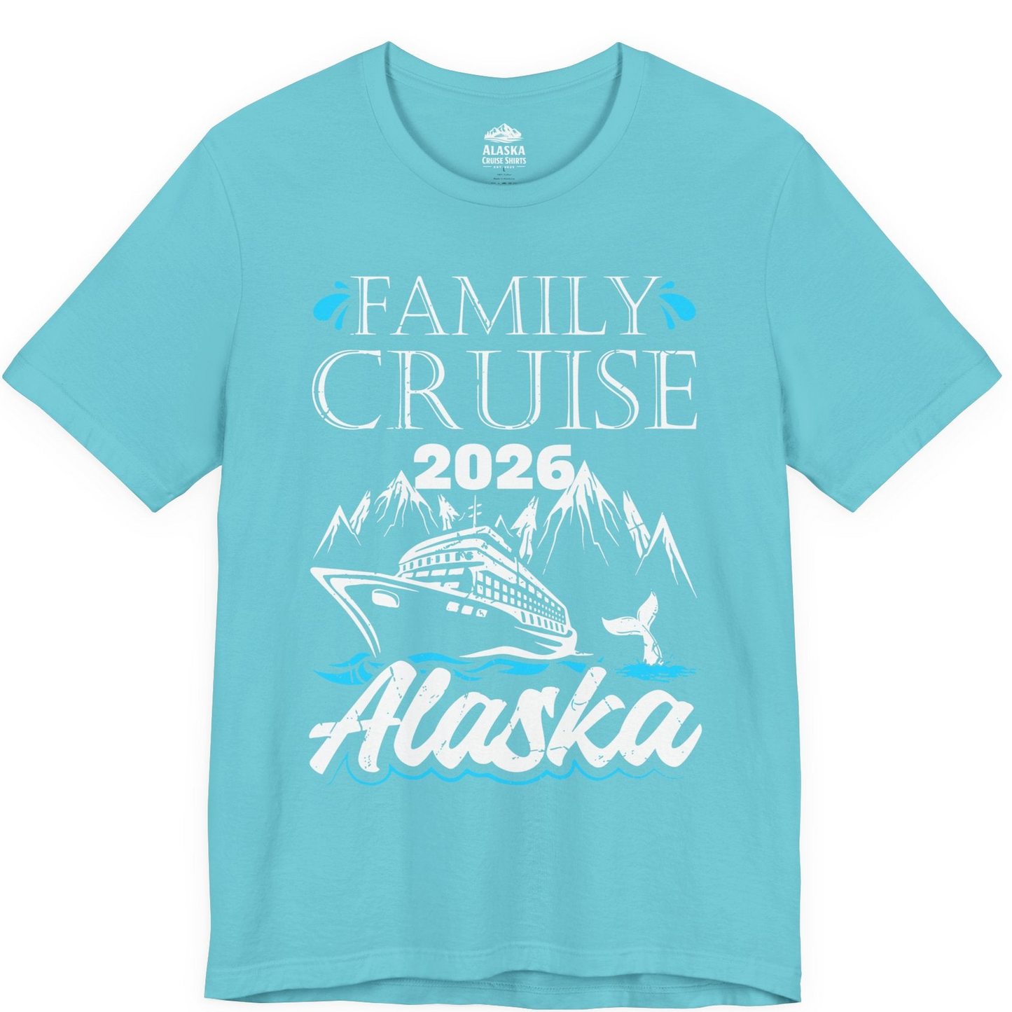 Alaska Family Cruise Shirt Premium T-Shirt – Turquoise – Alaska Cruise Shirts