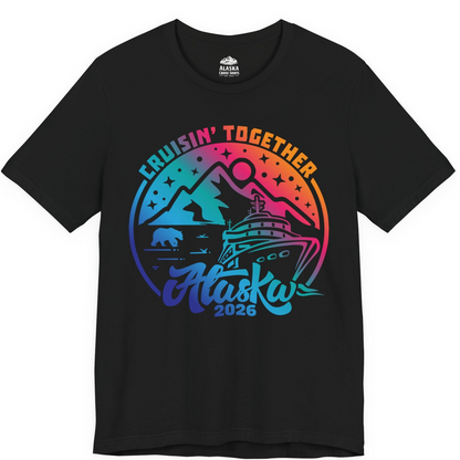 Alaska Cruise Adventure Mountains Wildlife Retro Family Group Shirt 2026 — Premium Tee Premium T-Shirt – Black – Alaska Cruise Shirts