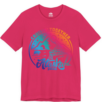 Alaska Cruise Adventure Mountains Wildlife Retro Family Group Shirt 2026 — Premium Tee Premium T-Shirt – Fuchsia – Alaska Cruise Shirts