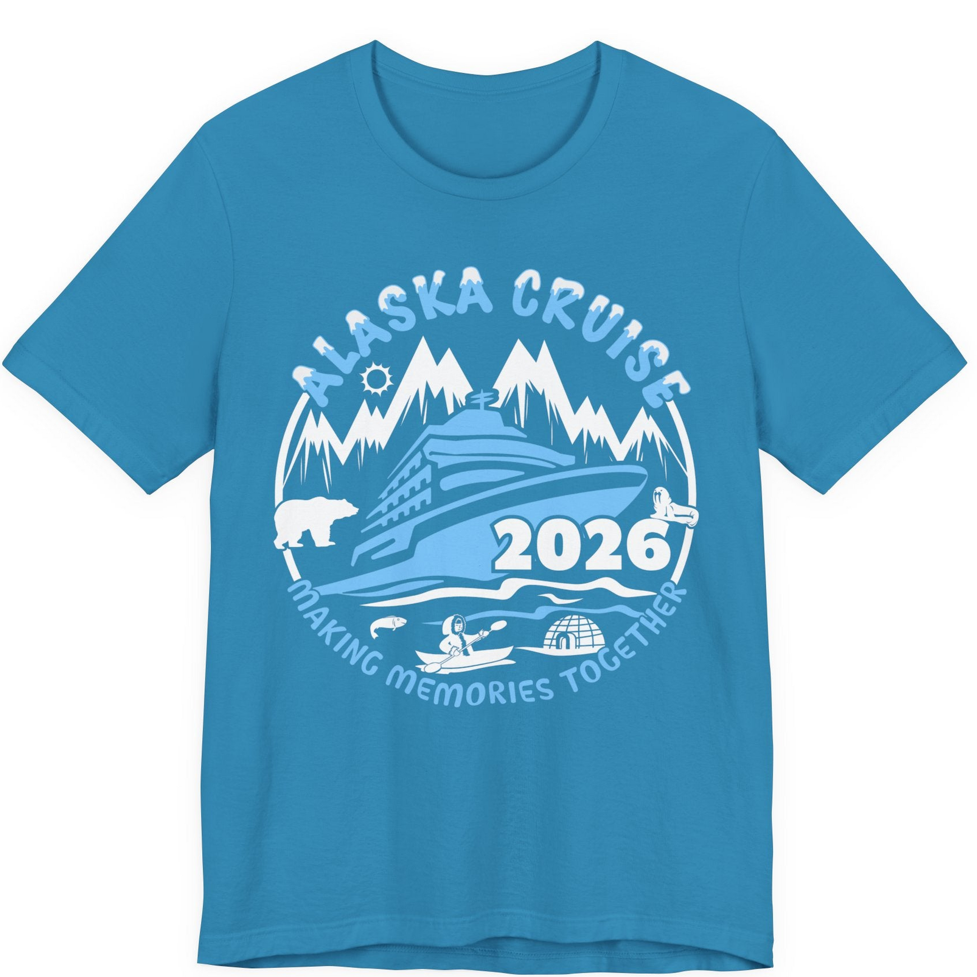 Alaska Cruise 2026 Shirt Premium T-Shirt – Aqua – Alaska Cruise Shirts