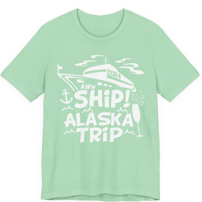 Aww Ship Alaska Cruise Shirt Premium T-Shirt – Mint – Alaska Cruise Shirts