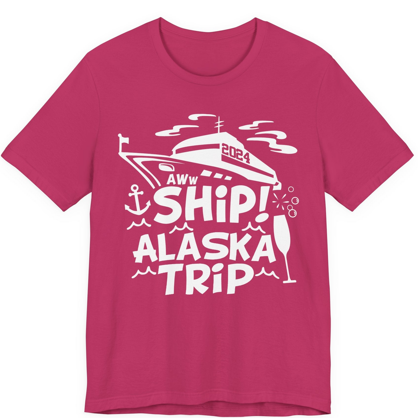 Aww Ship Alaska Cruise Shirt Premium T-Shirt – Berry – Alaska Cruise Shirts