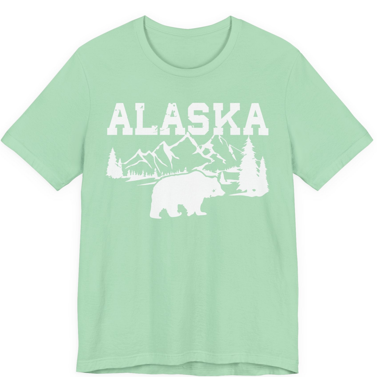 Alaska Bear Shirt Premium T-Shirt – Mint – Alaska Cruise Shirts