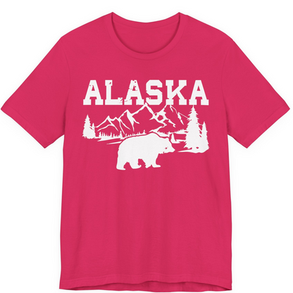 Alaska Bear Shirt Premium T-Shirt – Fuchsia – Alaska Cruise Shirts