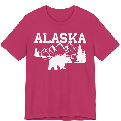 Alaska Bear Shirt Premium T-Shirt – Berry – Alaska Cruise Shirts