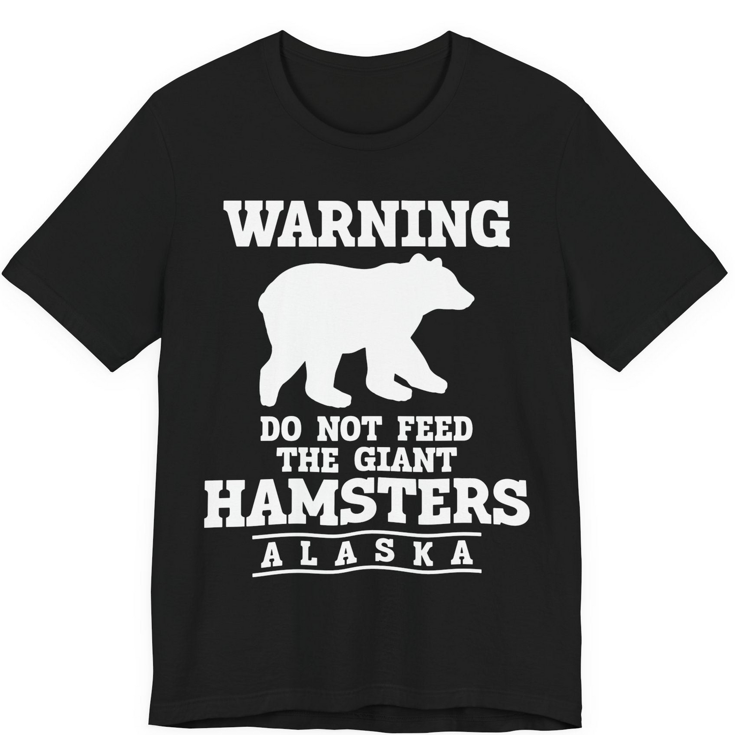 Funny Alaska Bear Warning Shirt Premium T-Shirt – Black – Alaska Cruise Shirts