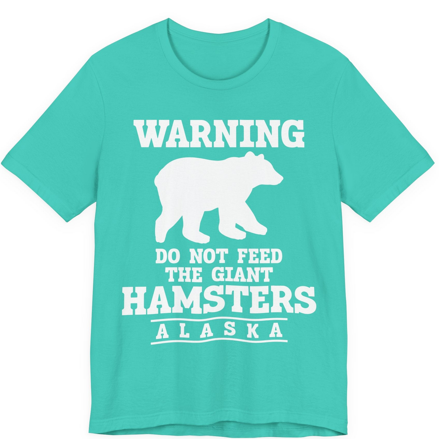 Funny Alaska Bear Warning Shirt Premium T-Shirt – Teal – Alaska Cruise Shirts