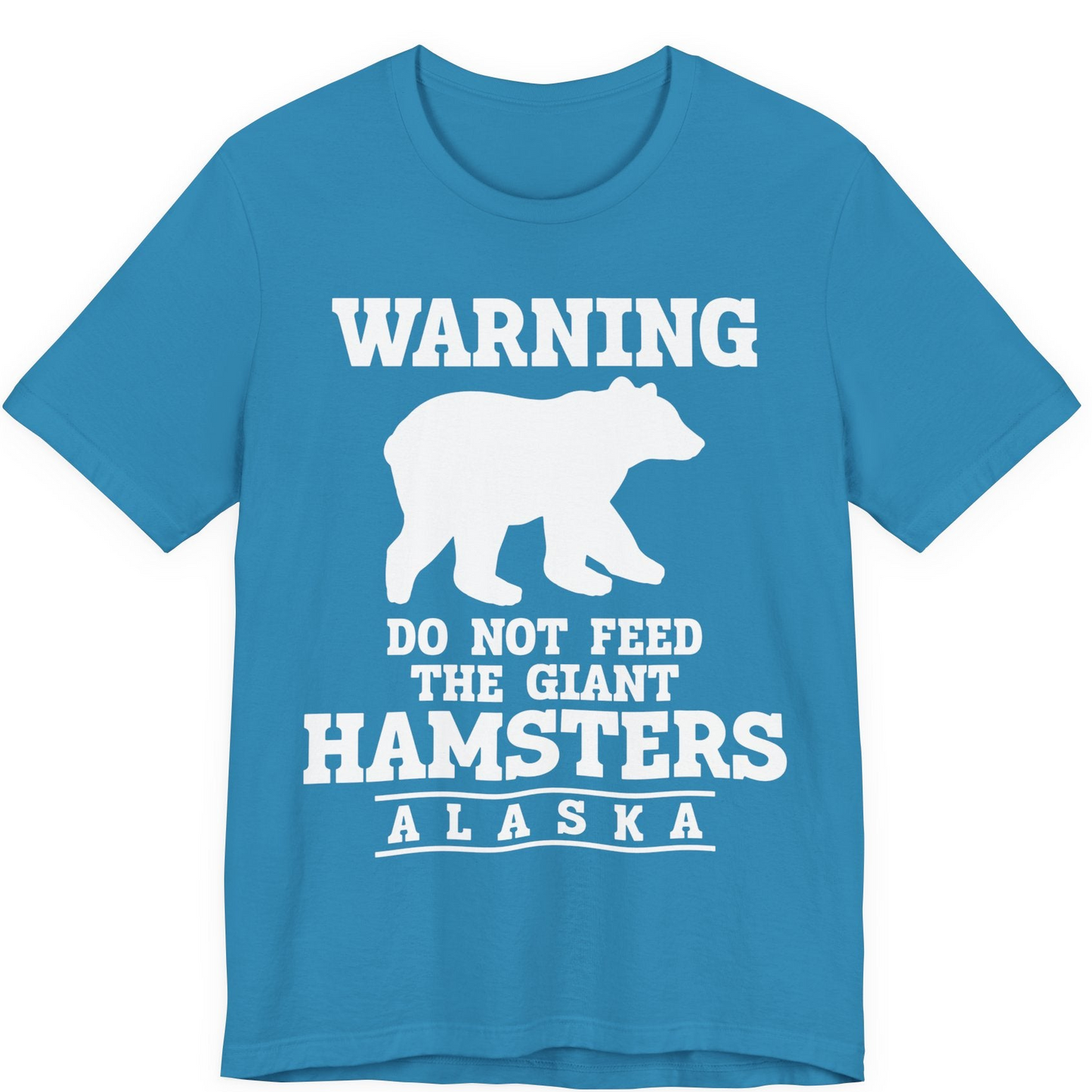 Funny Alaska Bear Warning Shirt Premium T-Shirt – Aqua – Alaska Cruise Shirts