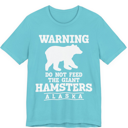 Funny Alaska Bear Warning Shirt Premium T-Shirt – Turquoise – Alaska Cruise Shirts