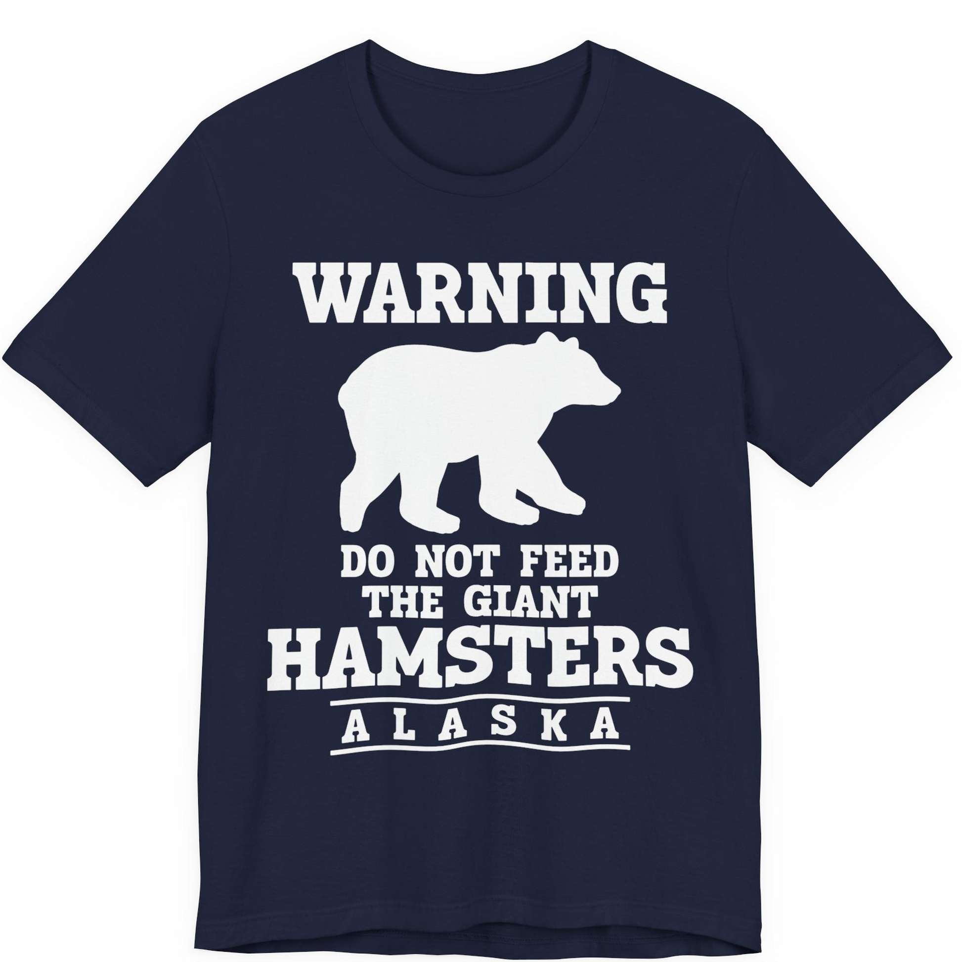 Funny Alaska Bear Warning Shirt Premium T-Shirt – Navy – Alaska Cruise Shirts