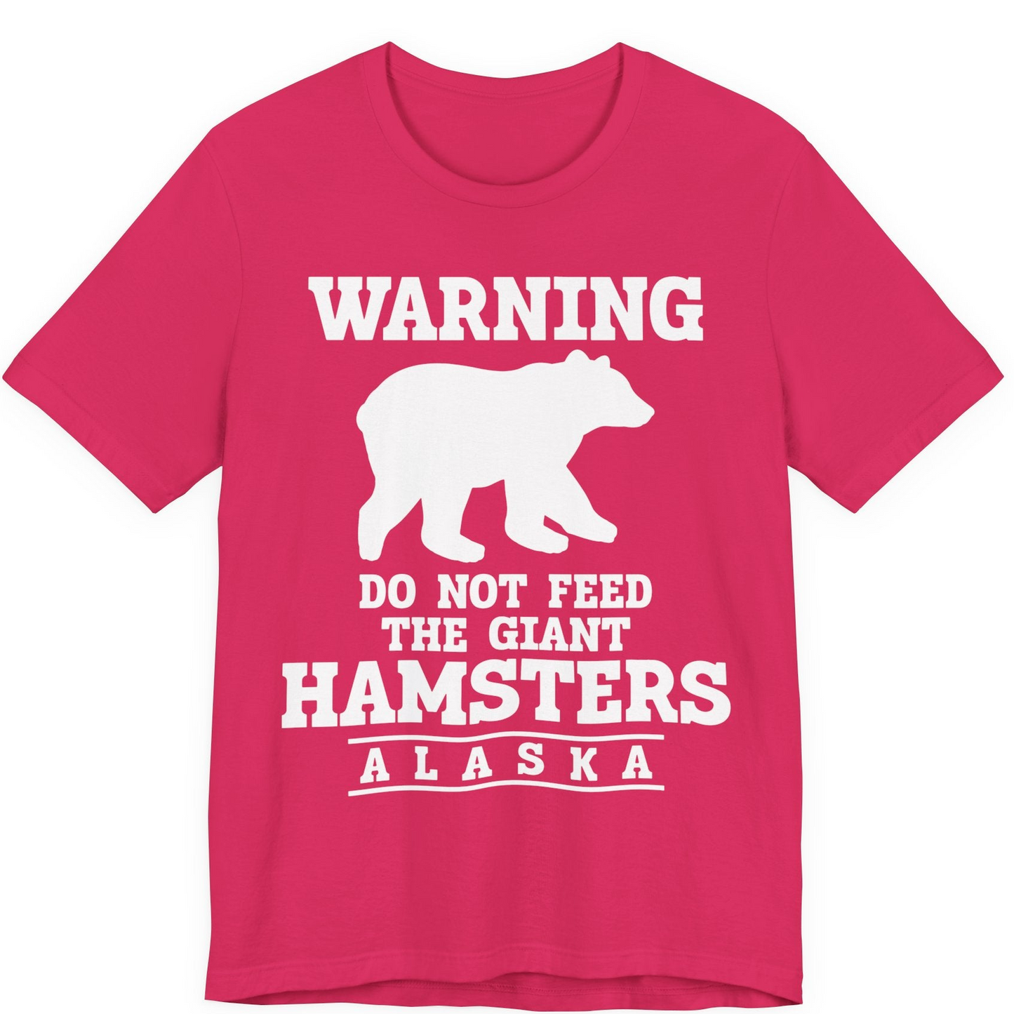 Funny Alaska Bear Warning Shirt Premium T-Shirt – Fuchsia – Alaska Cruise Shirts