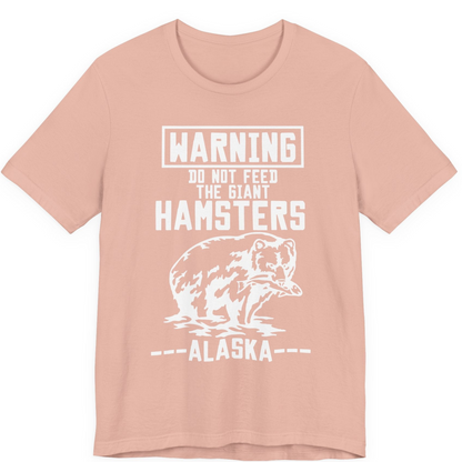 Funny Alaska Bear Warning Sign Shirt Premium T-Shirt – Peach – Alaska Cruise Shirts