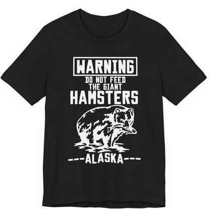 Funny Alaska Bear Warning Sign Shirt Premium T-Shirt – Black – Alaska Cruise Shirts