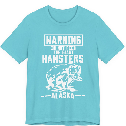 Funny Alaska Bear Warning Sign Shirt Premium T-Shirt – Turquoise – Alaska Cruise Shirts