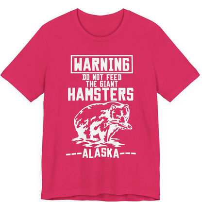 Funny Alaska Bear Warning Sign Shirt Premium T-Shirt – Fuchsia – Alaska Cruise Shirts