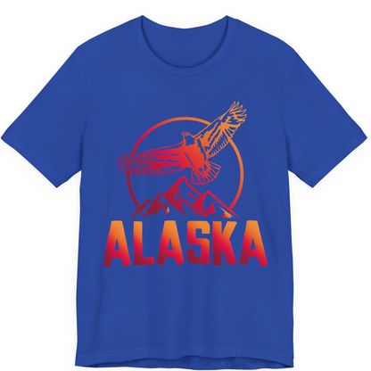 Alaska Eagle Mountains Graphic Shirt Premium T-Shirt – True Royal – Alaska Cruise Shirts