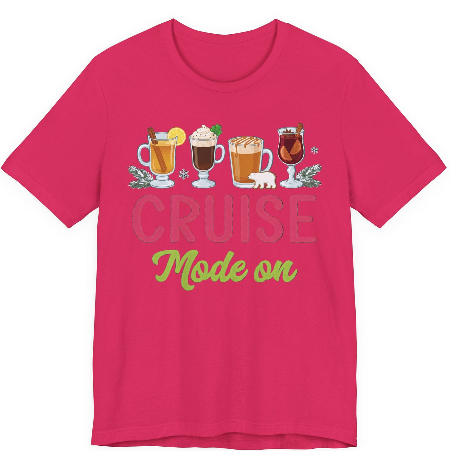 Cruise Mode On Shirt Premium T-Shirt – Fuchsia – Alaska Cruise Shirts