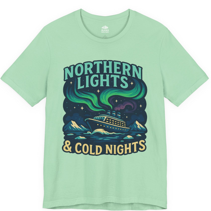 Northern Lights Alaska Cruise Ship Night Adventure Travel Shirt — Premium Tee Premium T-Shirt – Mint – Alaska Cruise Shirts