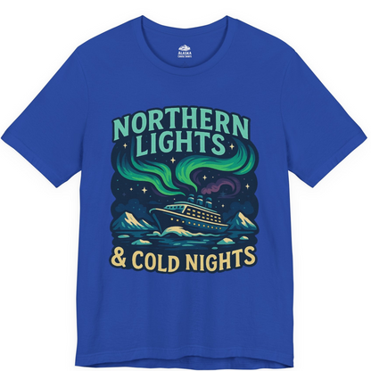 Northern Lights Alaska Cruise Ship Night Adventure Travel Shirt — Premium Tee Premium T-Shirt – True Royal – Alaska Cruise Shirts