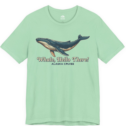 Whale Hello There Alaska Cruise Shirt Premium T-Shirt – Mint – Alaska Cruise Shirts