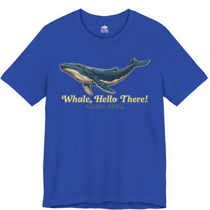 Whale Hello There Alaska Cruise Shirt Premium T-Shirt – True Royal – Alaska Cruise Shirts
