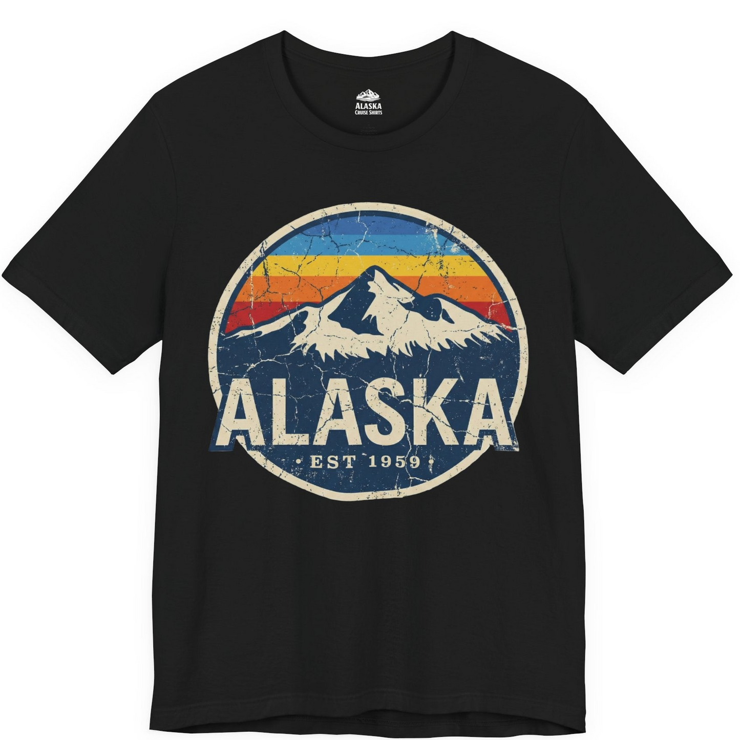 Alaska Vintage Shirt Premium T-Shirt – Black – Alaska Cruise Shirts