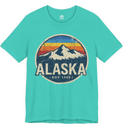 Alaska Vintage Shirt Premium T-Shirt – Teal – Alaska Cruise Shirts