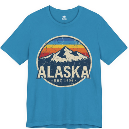 Alaska Vintage Shirt Premium T-Shirt – Aqua – Alaska Cruise Shirts