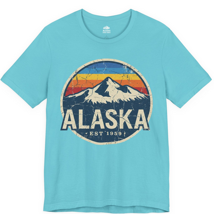 Alaska Vintage Shirt Premium T-Shirt – Turquoise – Alaska Cruise Shirts