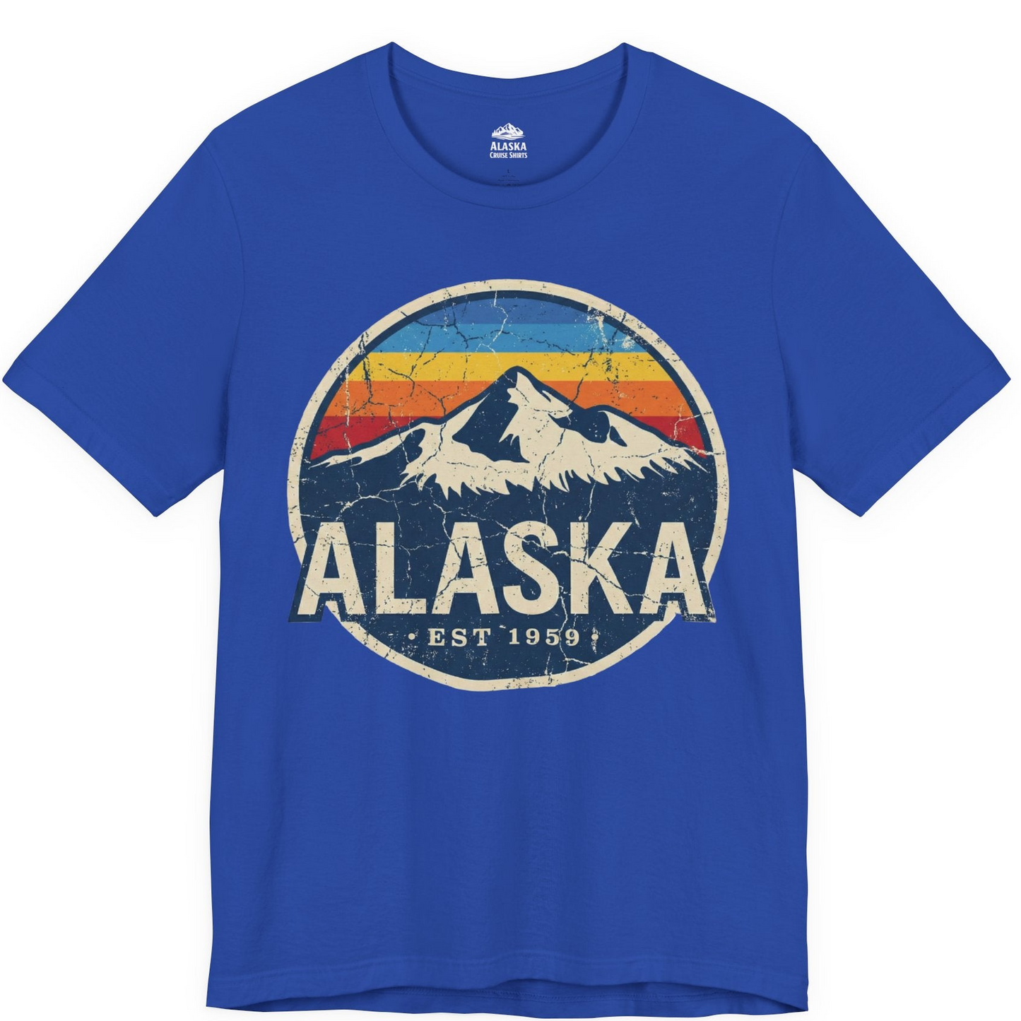 Alaska Vintage Shirt Premium T-Shirt – True Royal – Alaska Cruise Shirts