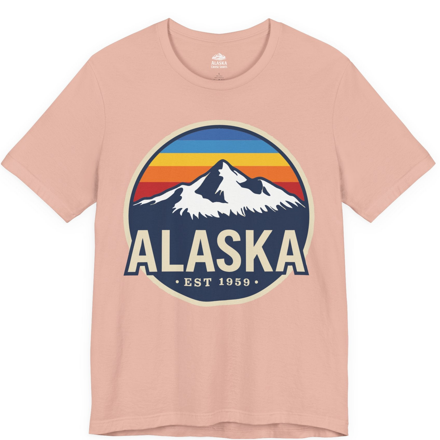 Alaska Vintage Shirt Premium T-Shirt – Peach – Alaska Cruise Shirts