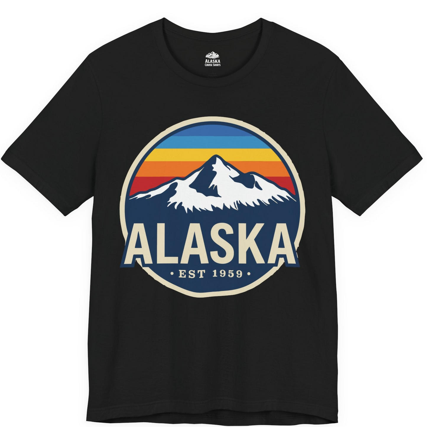 Alaska Vintage Shirt Premium T-Shirt – Black – Alaska Cruise Shirts