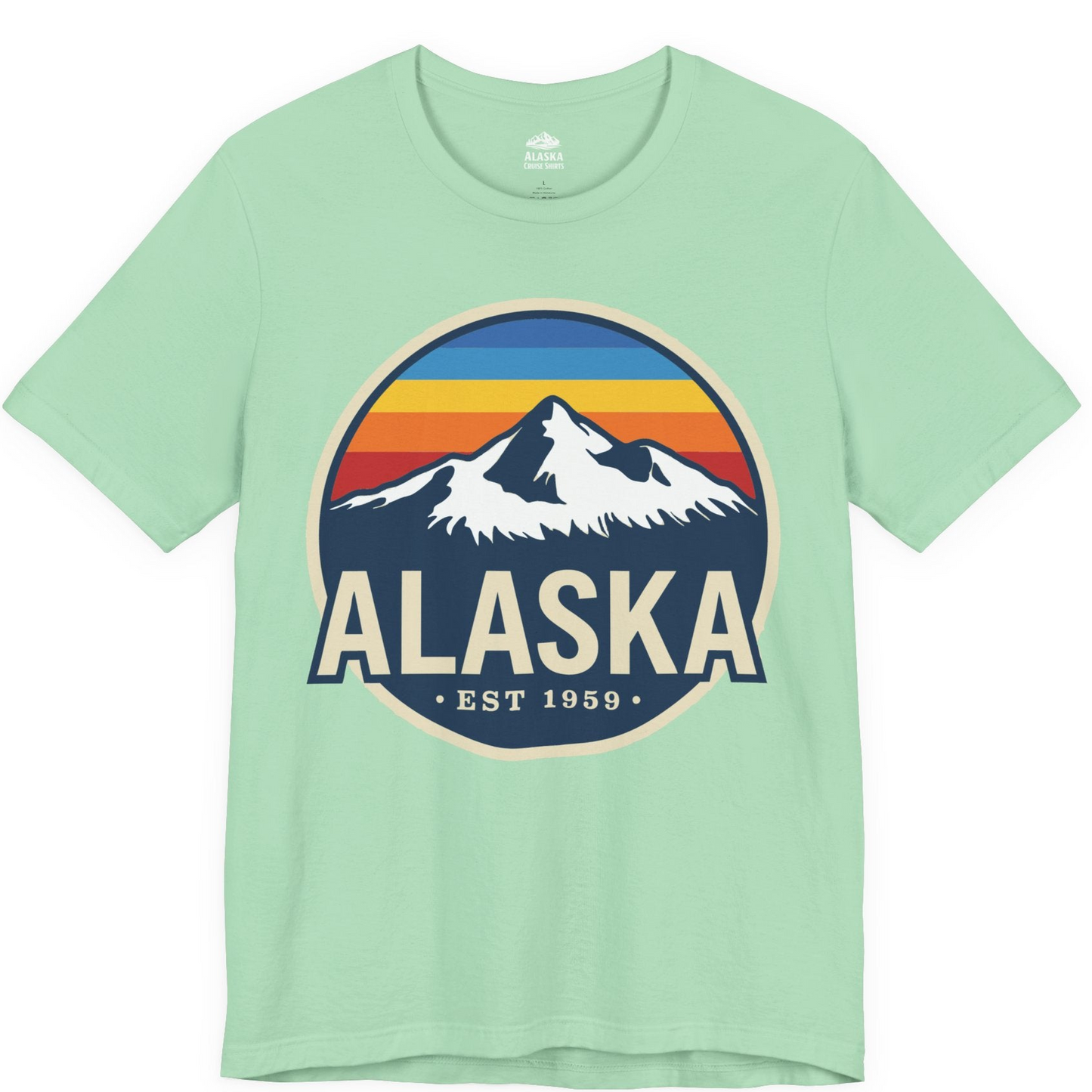 Alaska Vintage Shirt Premium T-Shirt – Mint – Alaska Cruise Shirts