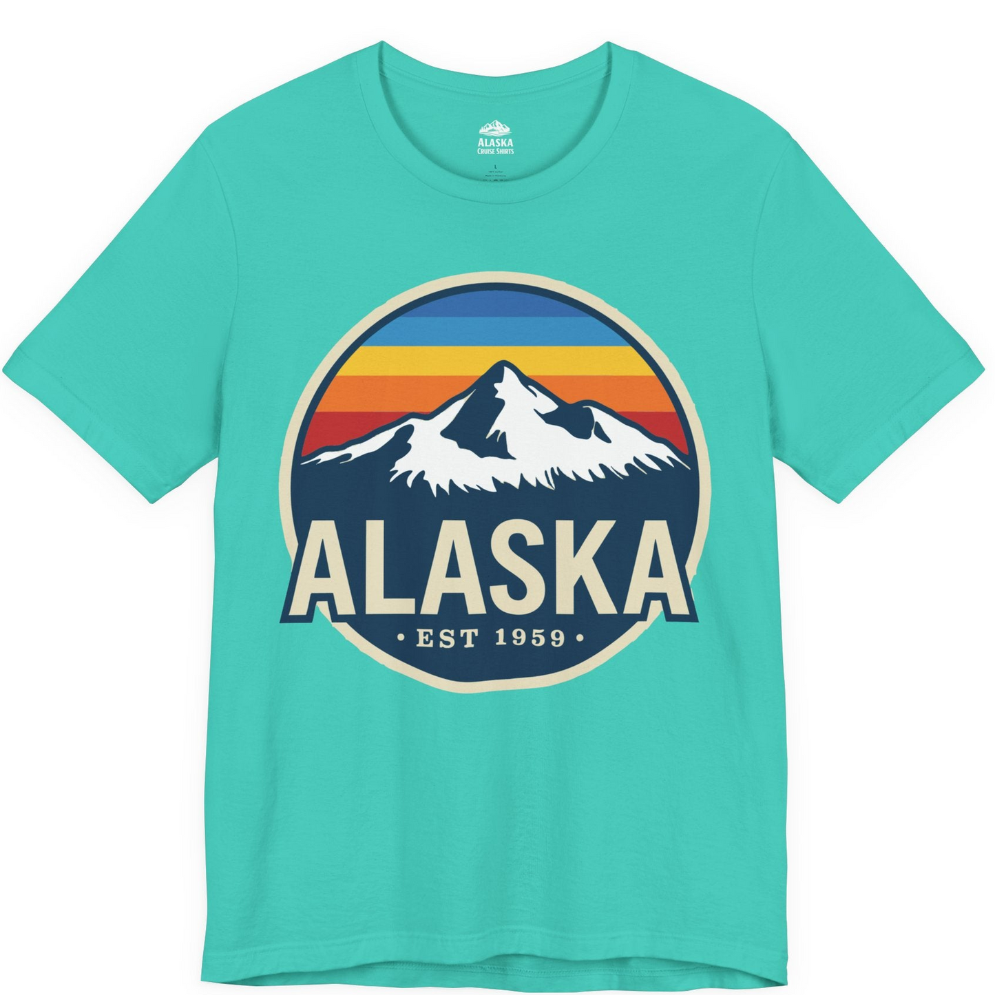 Alaska Vintage Shirt Premium T-Shirt – Teal – Alaska Cruise Shirts