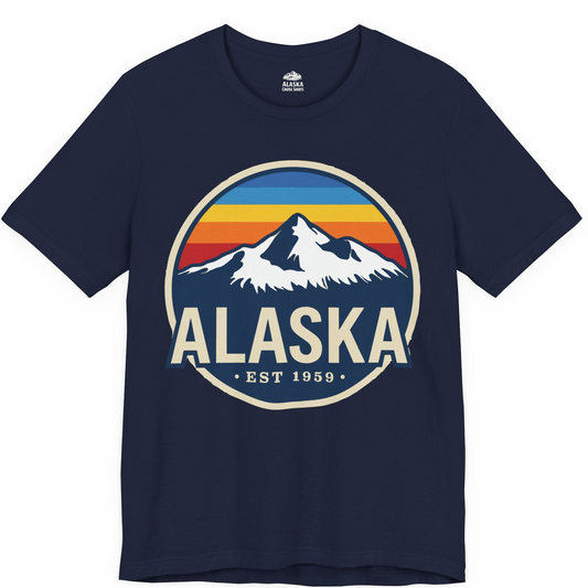 Alaska Vintage Shirt Premium T-Shirt – Navy – Alaska Cruise Shirts