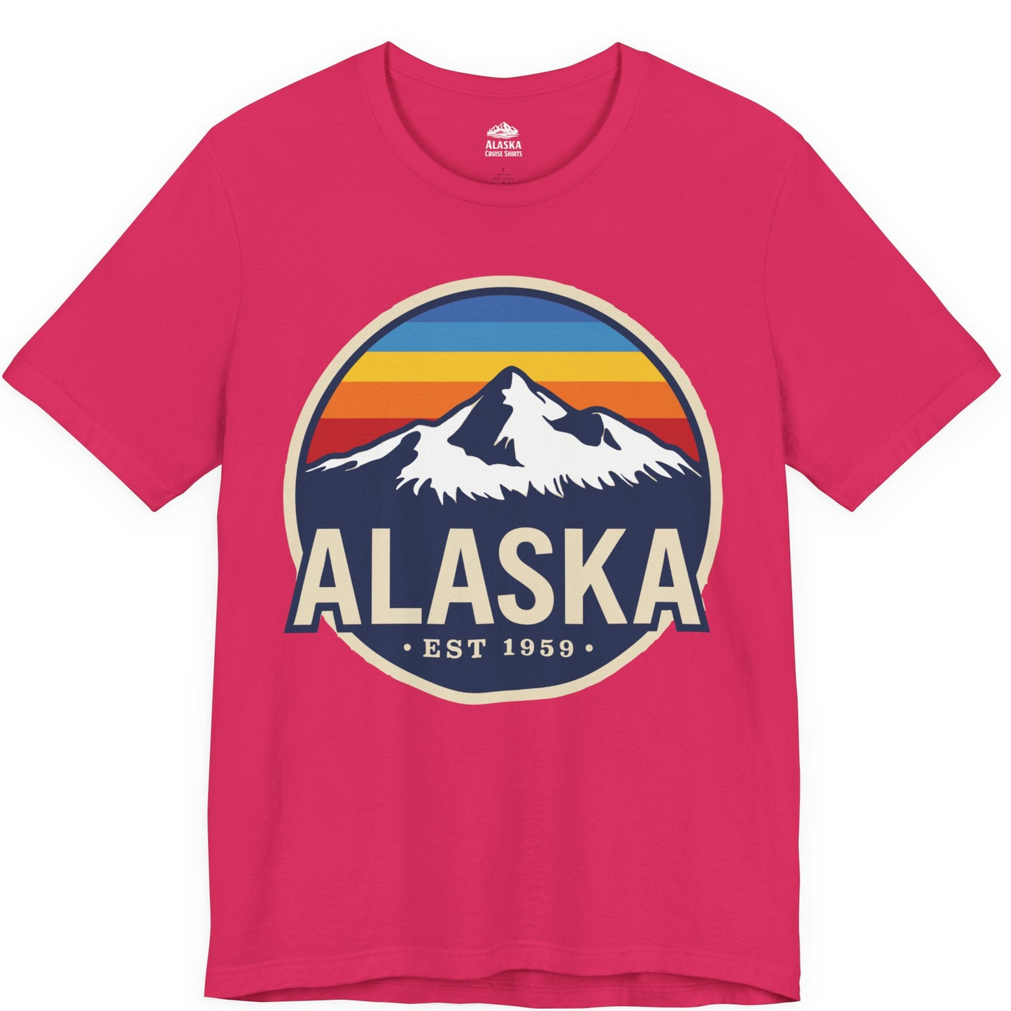 Alaska Vintage Shirt Premium T-Shirt – Fuchsia – Alaska Cruise Shirts