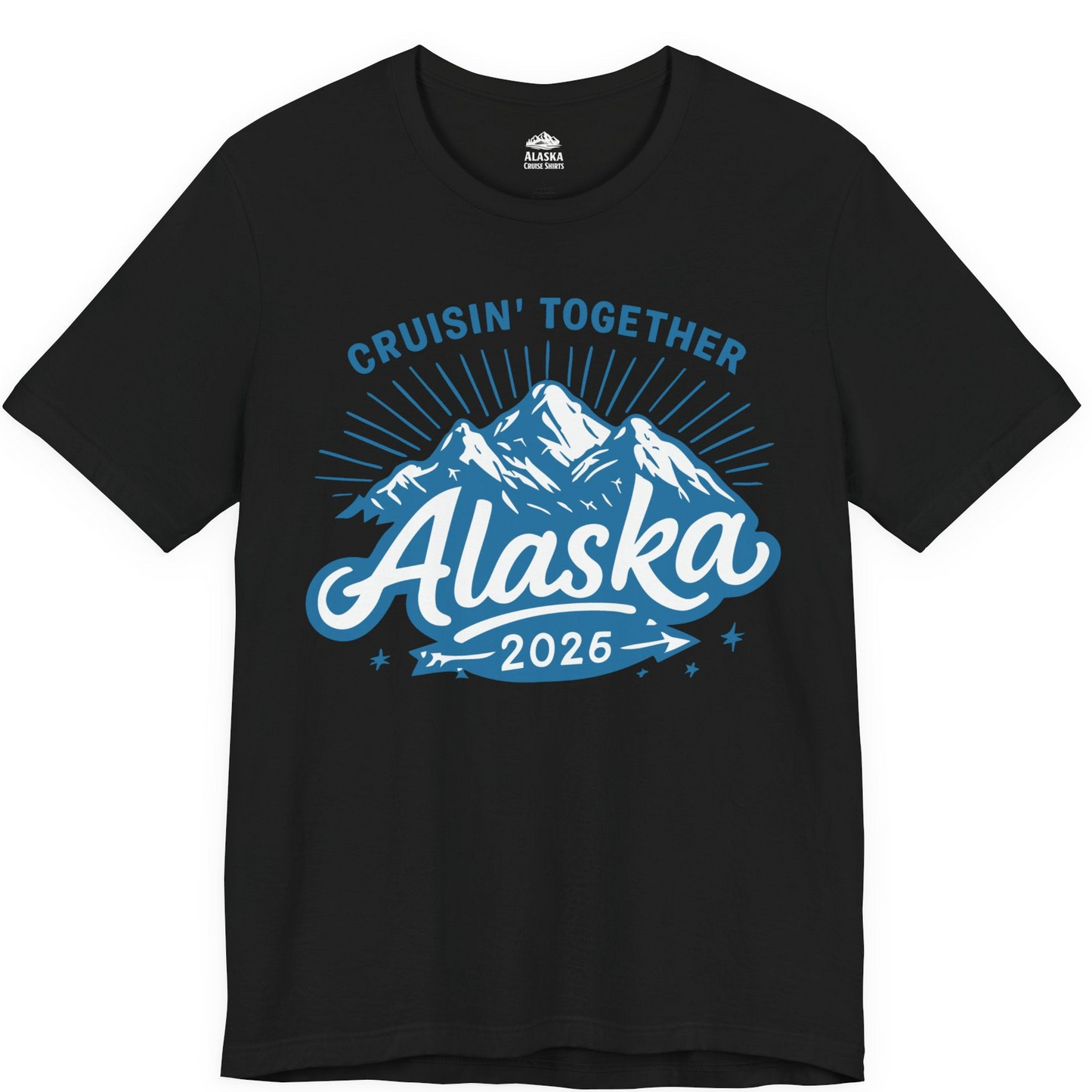 Alaska Cruise Mountains Adventure Shirt Premium T-Shirt – Black – Alaska Cruise Shirts
