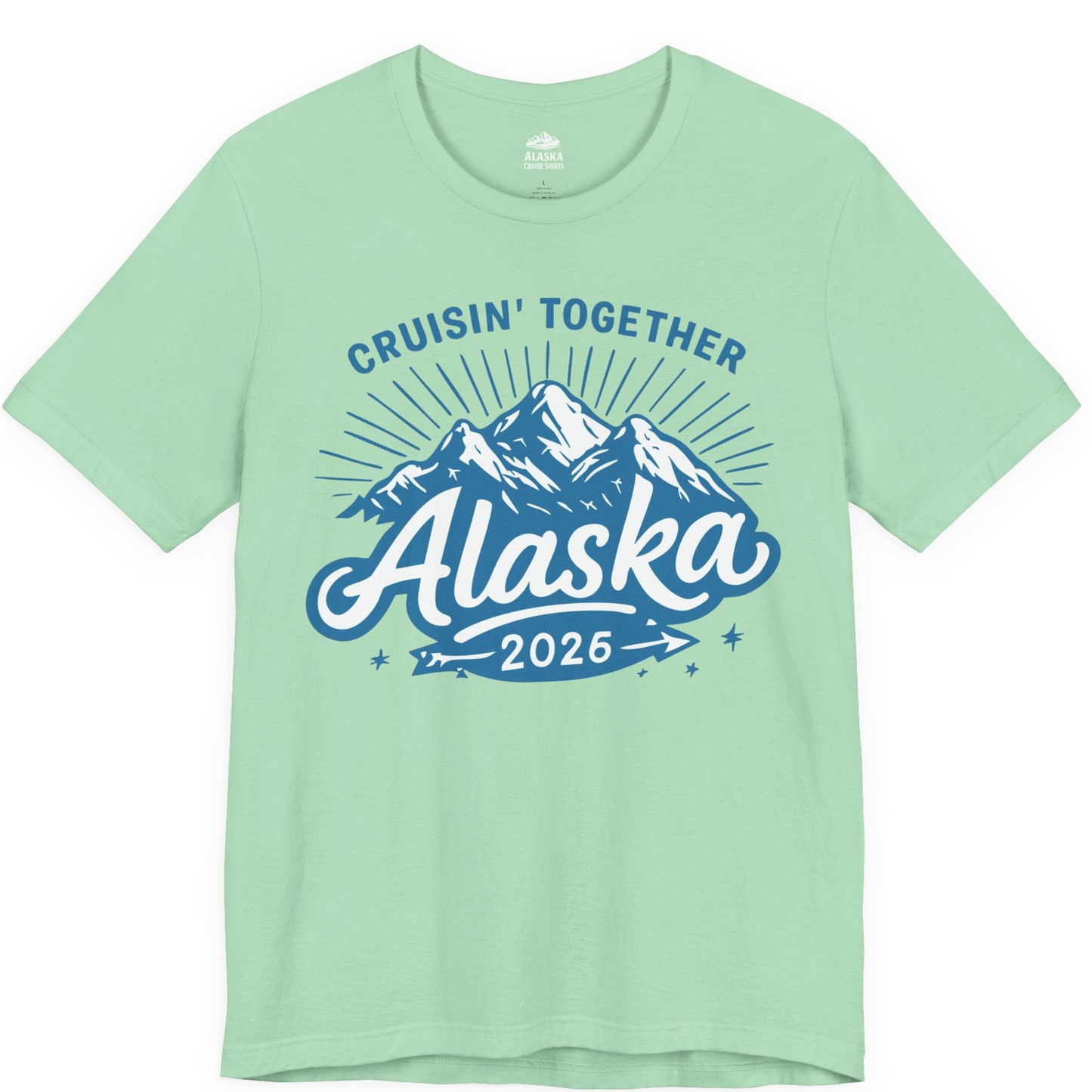 Alaska Cruise Mountains Adventure Shirt Premium T-Shirt – Mint – Alaska Cruise Shirts