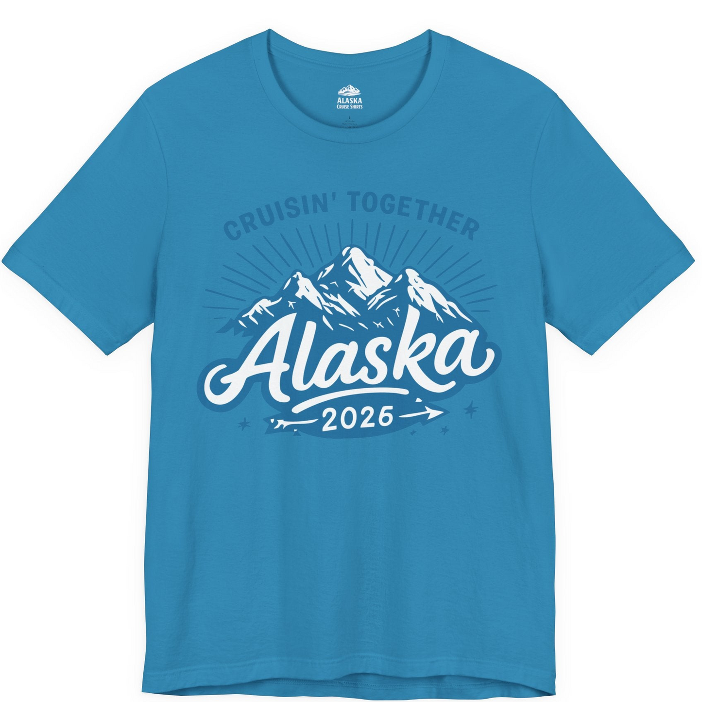 Alaska Cruise Mountains Adventure Shirt Premium T-Shirt – Aqua – Alaska Cruise Shirts