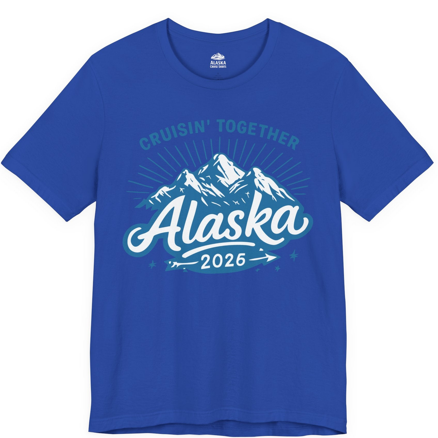 Alaska Cruise Mountains Adventure Shirt Premium T-Shirt – True Royal – Alaska Cruise Shirts