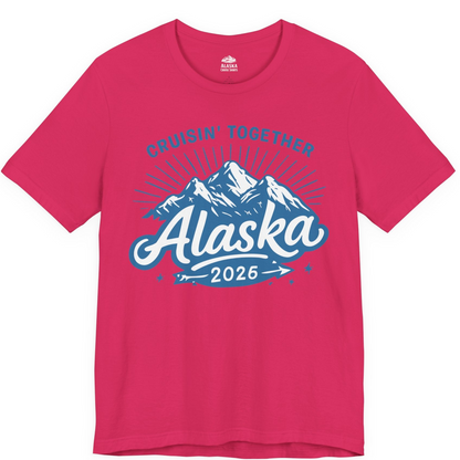 Alaska Cruise Mountains Adventure Shirt Premium T-Shirt – Fuchsia – Alaska Cruise Shirts