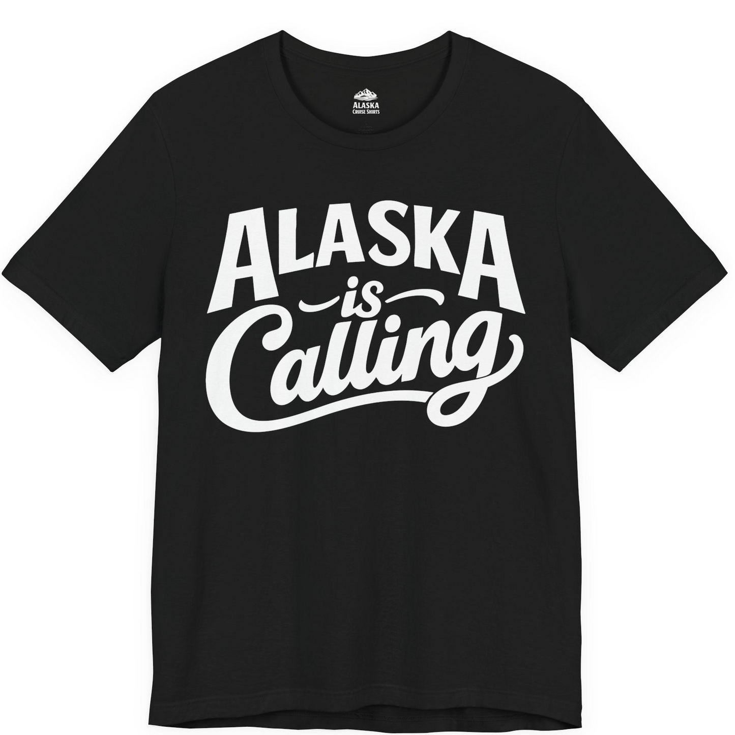 Alaska Is Calling Shirt Premium T-Shirt – Black – Alaska Cruise Shirts