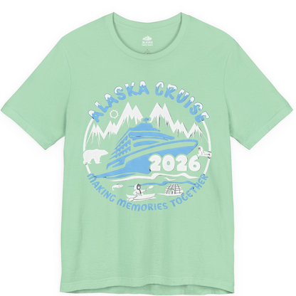 Alaska Cruise 2026 Adventure Shirt Premium T-Shirt – Mint – Alaska Cruise Shirts