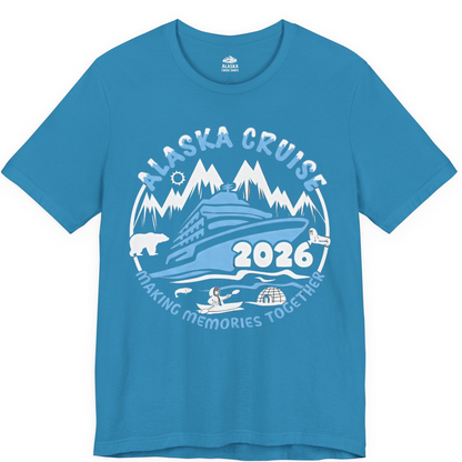 Alaska Cruise 2026 Adventure Shirt Premium T-Shirt – Aqua – Alaska Cruise Shirts