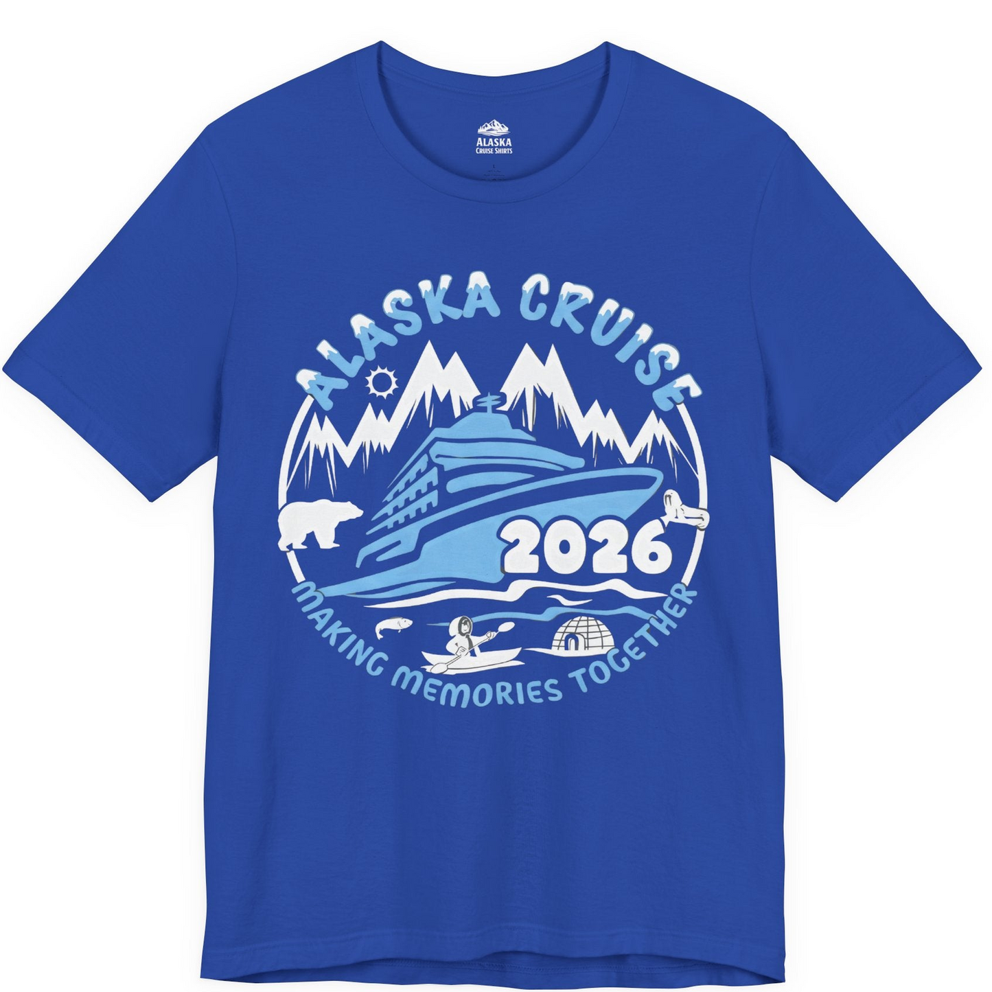 Alaska Cruise 2026 Adventure Shirt Premium T-Shirt – True Royal – Alaska Cruise Shirts