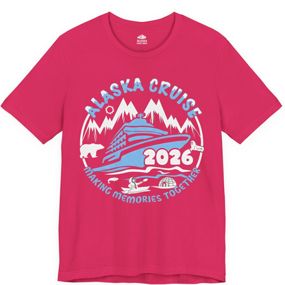 Alaska Cruise 2026 Adventure Shirt Premium T-Shirt – Fuchsia – Alaska Cruise Shirts