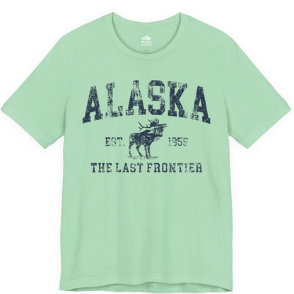 Vintage Alaska Moose Shirt Premium T-Shirt – Mint – Alaska Cruise Shirts