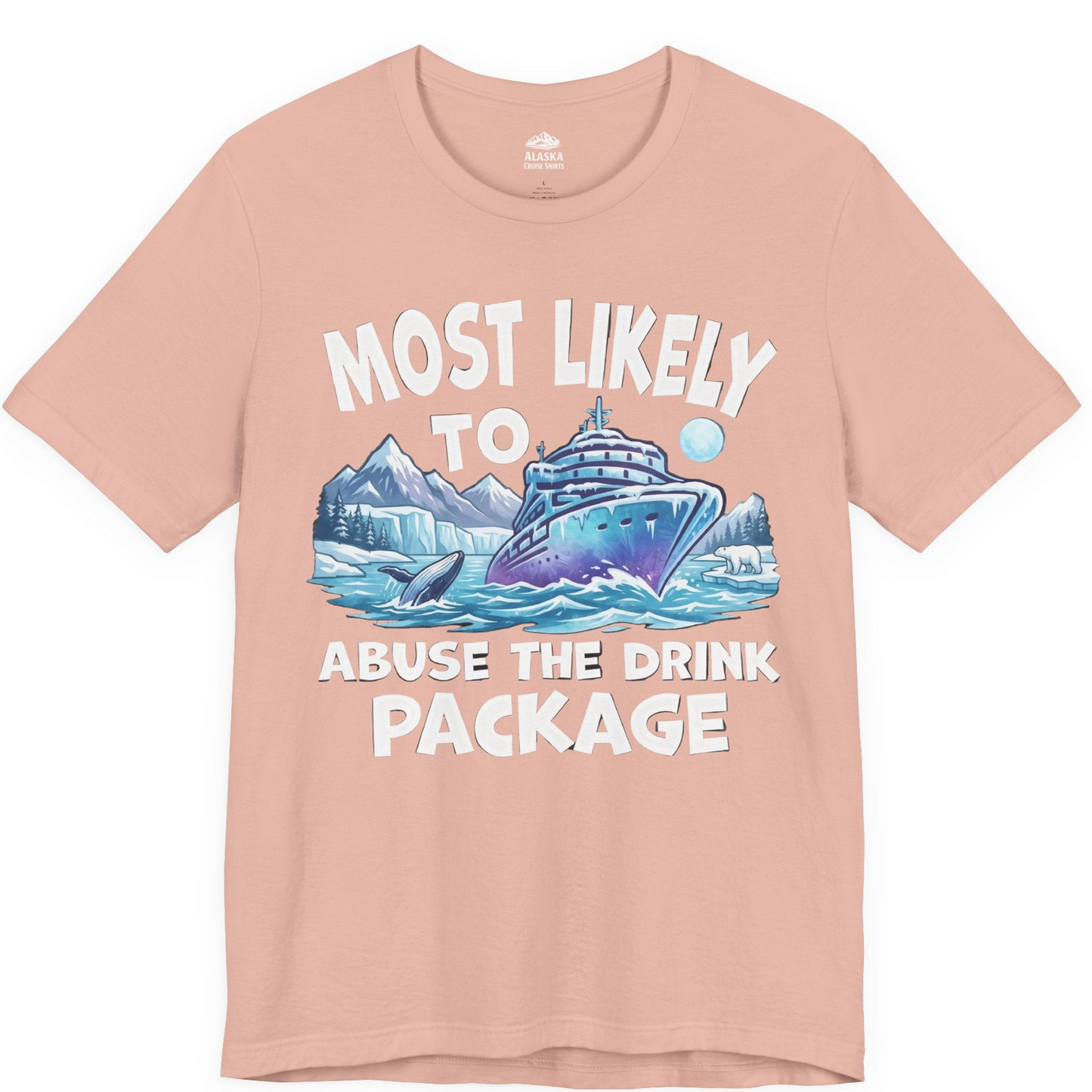 Funny Alaska Cruise Shirt Premium T-Shirt – Peach – Alaska Cruise Shirts